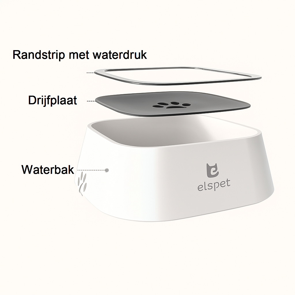 SplashFree™ – Slimme Drinkbak Zonder Geknoei