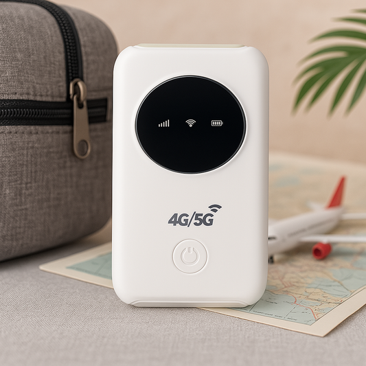 TravelConnect™ – Draagbare 4G WiFi Router met Simslot | Altijd online, waar je ook bent